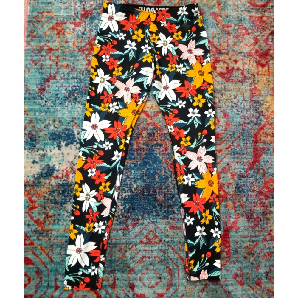 Nike, floral leggings size medium